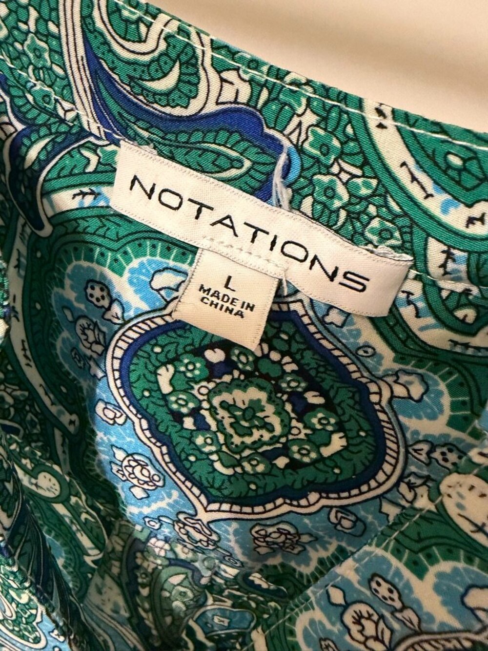 Notations Button Down - Picture 2 of 2